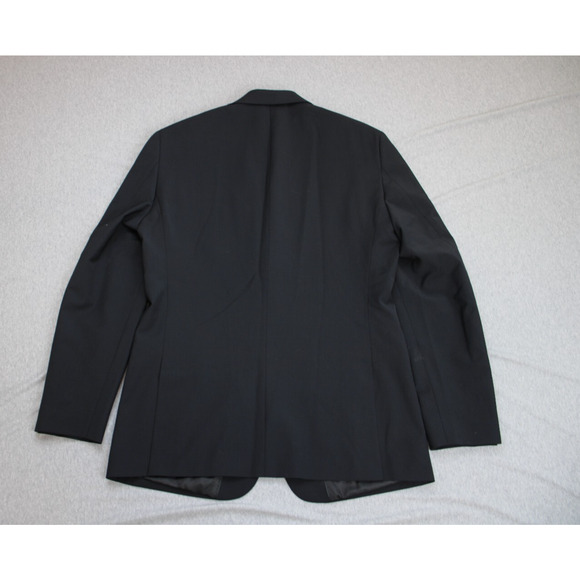 Calvin Klein Blazer Mens 40R Black Single Breasted Notch Lapel Suit Jacket - Picture 2 of 9